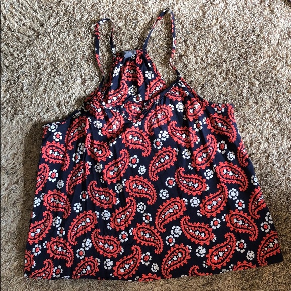 aerie Tops - Blue and orange crop top
